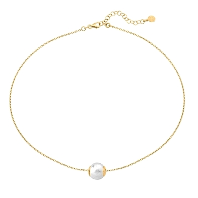 <STRONG>Collar plata dorada perla Majorica 15466.01.1.N33.000.1</STRONG>. <STRONG>Gargantilla</STRONG> de plata dorada con una<S <STRONG>Collar plata dorada perla Majorica 15466.01.1.N33.000.1</STRONG>. <STRONG>Gargantilla</STRONG> de plata dorada con una<S