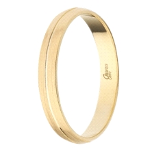 <STRONG>Alianza 9 kilates amarilla 3mm perfil media caña esmeril<BR>Alianza oro 9 kilates</STRONG> 3mm con acabado esmeril<BR>Fa