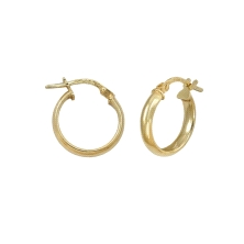 <STRONG>Pendientes aro oro 9k 19 mm media caña</STRONG>. Aro&nbsp;<STRONG>media caña</STRONG> lisa con cierre italiano. Su diáme