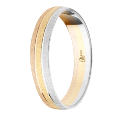 <STRONG>Alianza 9 kilates tricolor 4mm rallada con perfil gota<BR>Alianza oro 9 kilates</STRONG> 4mm con acabado <STRONG>Alianza 9 kilates tricolor 4mm rallada con perfil gota<BR>Alianza oro 9 kilates</STRONG> 4mm con acabado