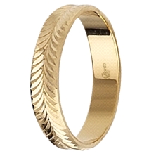<STRONG>Alianza amarilla oro 9 kilates 4mm facetada <BR>Alianza oro 9 kilates</STRONG> 4mm con acabado facetado<BR>Fabricado en