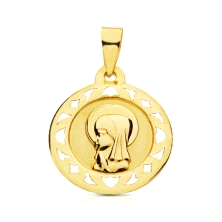 <P><STRONG>Medalla virgen niña 18 mm oro amarillo 18k calada</STRONG>. <STRONG>Medalla</STRONG>&nbsp;virgen niña con&nbsp;un dia