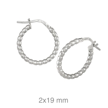 <STRONG>Pendientes aro plata 19 mm bolas</STRONG>. <STRONG>Aros</STRONG>&nbsp;de<STRONG> mujer</STRONG> fabricados en <STRONG>pl