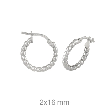 <STRONG>Pendientes aro plata 16 mm bolas</STRONG>. Preciosos <STRONG>aros</STRONG> para<STRONG> mujer</STRONG> fabricados en <ST