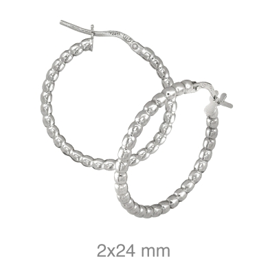 <STRONG>Pendientes aro plata 24 mm bolas</STRONG>. <STRONG>Aros</STRONG> para<STRONG> mujer</STRONG> fabricados en <ST <STRONG>Pendientes aro plata 24 mm bolas</STRONG>. <STRONG>Aros</STRONG> para<STRONG> mujer</STRONG> fabricados en <ST