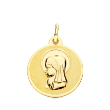 <STRONG>Medalla virgen niña 18 mm oro amarillo 18k laser.<BR></STRONG>Preciona medalla de nuestra coleccion de <STRONG>medallas<