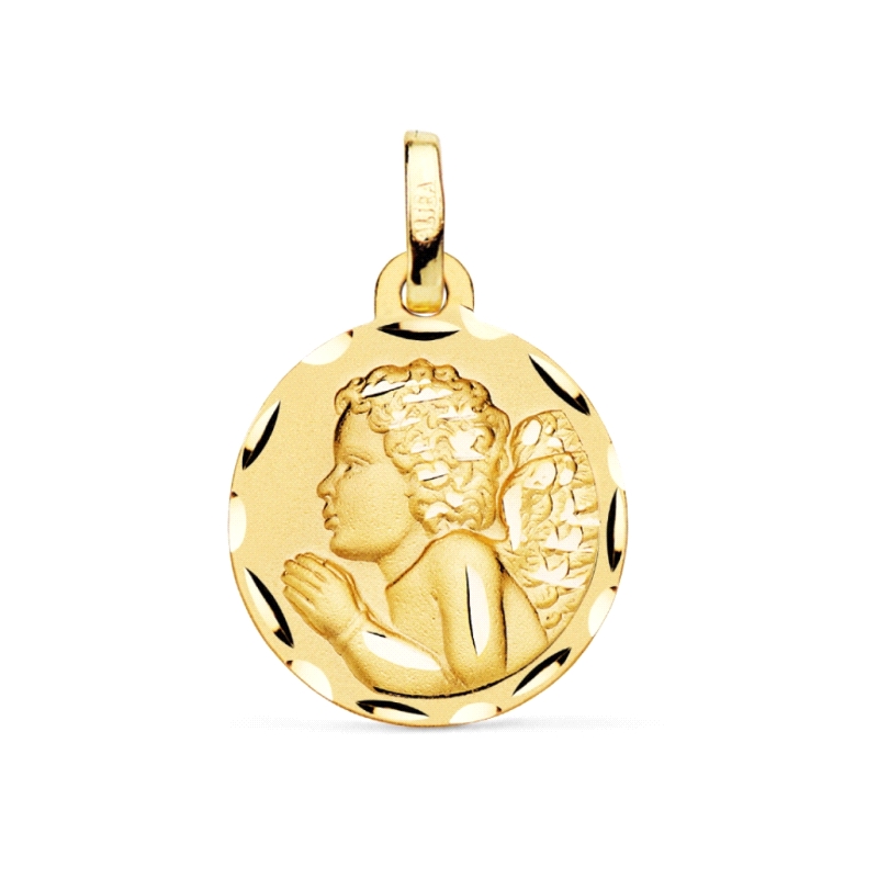 <STRONG>Medalla oro amarillo 18k bebé ángel de la gurada 16 mm tallas</STRONG>.<BR><STRONG>Medalla</STRONG> para<STRONG> bebé</S