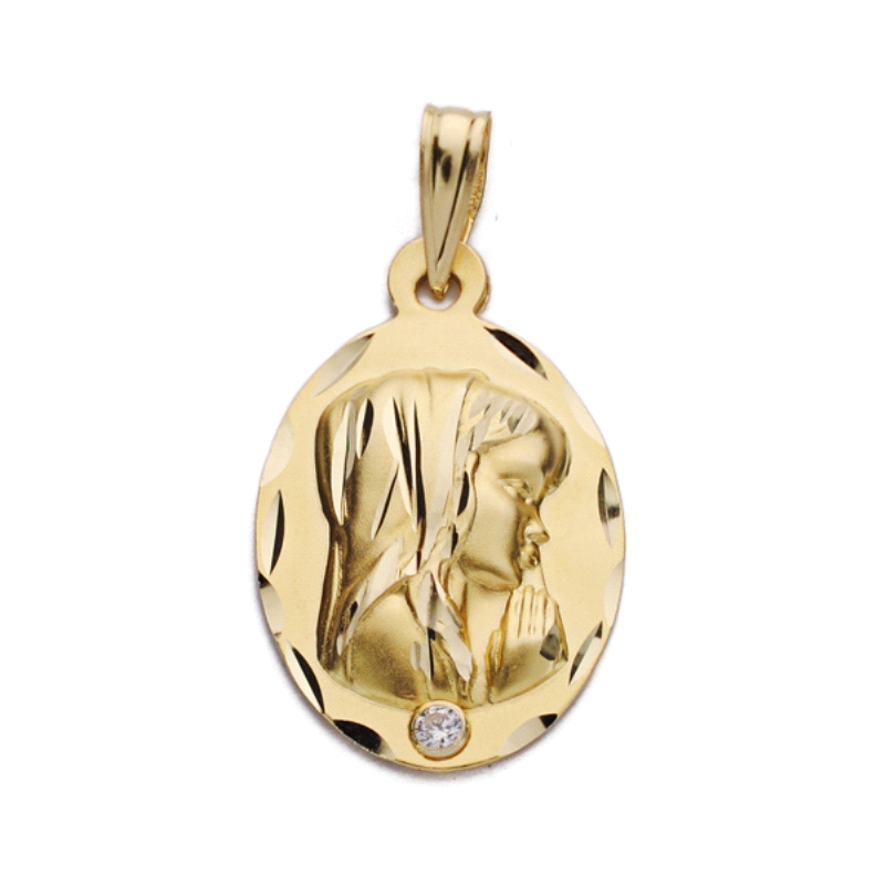 <STRONG>Medalla virgen niña 19 x 14 mm oro amarillo 18k oval.</STRONG><BR><STRONG>Medalla</STRONG> con la <STRONG>virgen niña</S