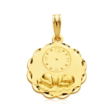 <STRONG>Medalla bebé niño del pesebre y reloj 17 mm oro amarillo 18k.</STRONG><BR><STRONG>Medalla</STRONG> para <STRONG>bebé</ST