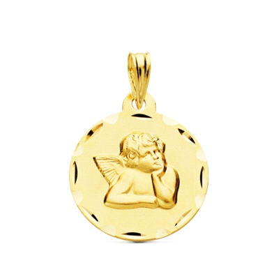<STRONG>Medalla bebé ángel 18 mm oro amarillo 18k tallas.<BR></STRONG><STRONG>Medalla</STRONG> para<STRONG>&nbsp;bebé</STRONG> c