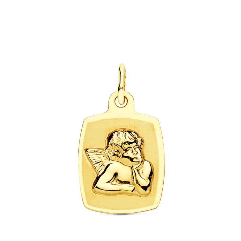 <STRONG>Medalla bebé con ángel 16 x 13 mm oro 18 kilates laser.<BR></STRONG>Preciosa&nbsp;<STRONG>medalla</STRONG> para <STRONG>