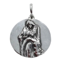<STRONG>Medalla Virgen de la Piedad 21 mm plata.<BR>Medalla</STRONG> de la <STRONG>Virgen de la piedad</STRONG> con un diámetro 