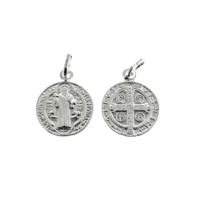 <STRONG>Medalla San Benito 16.5 mm plata.</STRONG><BR><STRONG>Medalla</STRONG> de <STRONG>San Benito</STRONG> con un diámetro de <STRONG>Medalla San Benito 16.5 mm plata.</STRONG><BR><STRONG>Medalla</STRONG> de <STRONG>San Benito</STRONG> con un diámetro de