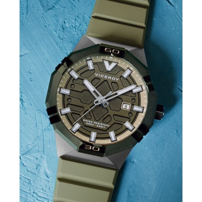<P><STRONG>Reloj Viceroy hombre 45015-65 verde<BR>Reloj Viceroy 45015-65</STRONG> para <STRONG>hombre</STRONG> con caja hexagona