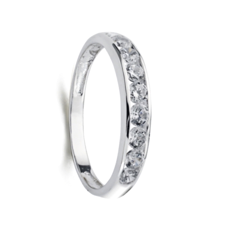 <STRONG>Anillo mujer oro blanco con circonitas</STRONG><BR>Este anillo <STRONG>para mujer</STRONG> está fabricado en <STRONG>oro