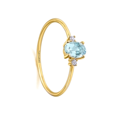<STRONG>Anillo Lecarré GA094TA.11 brillante</STRONG> y<STRONG> topacio azul</STRONG>. <STRONG>Anillo mujer LeCarré&nbsp;GA094TA.