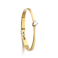 <STRONG>Anillo LeCarré GA008OA.13</STRONG> oro amarillo diamante. <STRONG>Anillo Lecarré GA008OA.13</STRONG> oro liso tipo solit