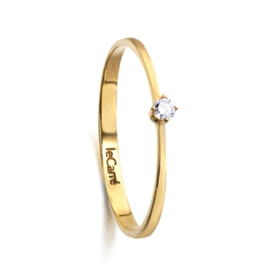 <STRONG>Anillo LeCarré GA008OA.13</STRONG> oro amarillo diamante. <STRONG>Anillo Lecarré GA008OA.13</STRONG> oro liso tipo solit