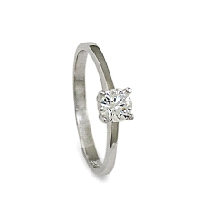 <STRONG>Anillo mujer circonita 5 mm oro blanco 9k 4 garras.<BR>Anillo</STRONG> para&nbsp;<STRONG>mujer </STRONG>lisa con una cir