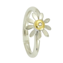 <STRONG>Anillo Aprile mujer oro blanco 18 k margarita.</STRONG><BR><STRONG>Anillo</STRONG> de <STRONG>mujer Aprile</STRONG> con 