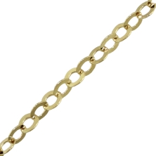 Cadena de oro 2mm 50cm <BR>Cierre de reasa<BR>Fabricada en oro de 18kilates
