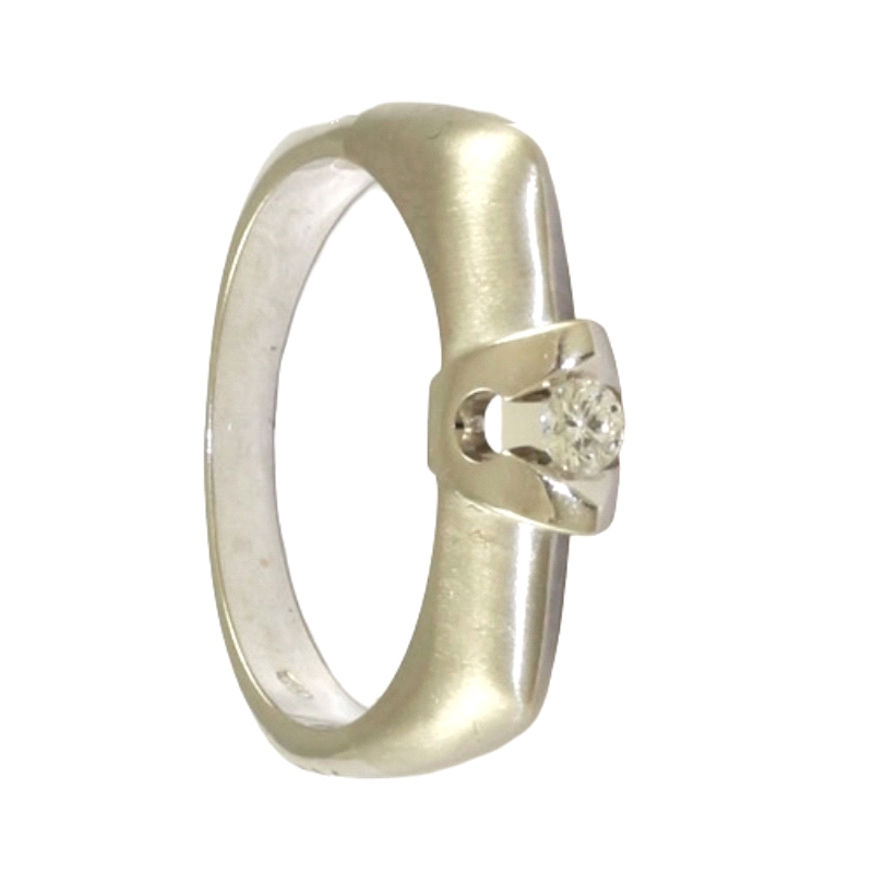 <STRONG>Anillo mujer diamante 0.10 cts oro blanco 18k.<BR>Anillo</STRONG> de <STRONG>mujer</STRONG> con <STRONG>diamantes</STRON