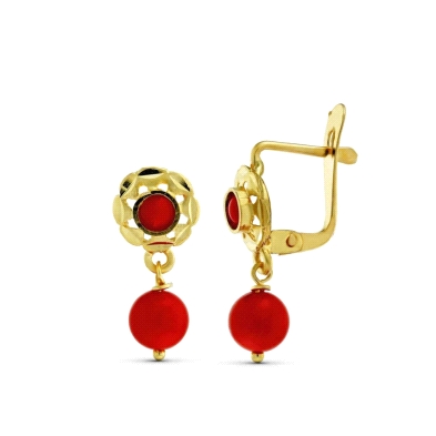 <P>Pendientes cubanitas niña coral <BR>Pendientes cubanitas para niña con bolita de coral <BR>Cierre catalan. <BR>Largo del pend <P>Pendientes cubanitas niña coral <BR>Pendientes cubanitas para niña con bolita de coral <BR>Cierre catalan. <BR>Largo del pend