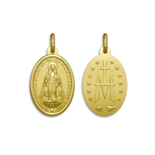 <STRONG>Medalla Virgen Milagrosa 20 x 14 mm oro 18k</STRONG>. Medalla&nbsp;Virgen Milagrosa&nbsp;ovalada con un tamaño de 20 mm 