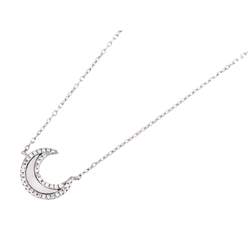 <STRONG>Collar mujer plata luna</STRONG> con nacar. <STRONG>Collar</STRONG> con luna de nacar con circonitas para <STRONG>m <STRONG>Collar mujer plata luna</STRONG> con nacar. <STRONG>Collar</STRONG> con luna de nacar con circonitas para <STRONG>m