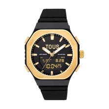<STRONG>Reloj Tous negro 3000143000.<BR></STRONG>Tiene movimiento de cuarzo analógico y digital, con cristal mineral.<BR>&nbsp;R