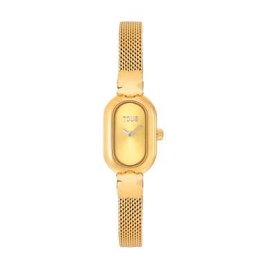 <STRONG>Reloj Tous mujer 3000145200 brazalete dorado.<BR>Reloj</STRONG> de <STRONG>mujer Tous</STRONG> con caja oval y correa de