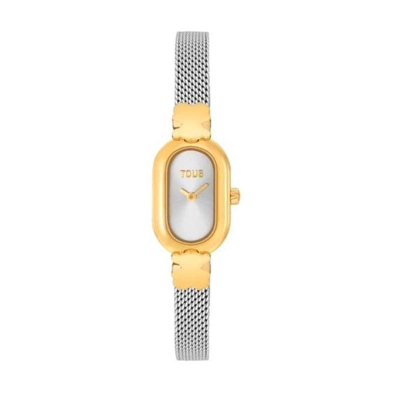 <STRONG>Reloj mujer Tous 3000145300 oval.</STRONG><BR>Reloj para mujer Tous oval con ip dorado y correa de malla.<BR>Tiene movim