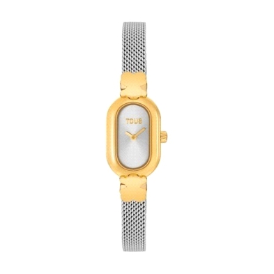 <STRONG>Reloj mujer Tous 3000145300 oval.</STRONG><BR>Reloj para mujer Tous oval con ip dorado y correa de malla.<BR>Tiene movim