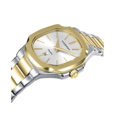 Reloj Viceroy mujer 45110-87&nbsp;&nbsp;&nbsp; <BR>Reloj viceroy Bicolor con cierre desplegable con pulsadores<BR>Caja de 31 mm,