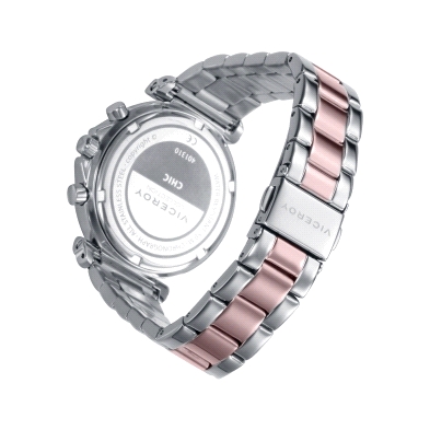 Reloj Viceroy mujer 401310-07&nbsp;&nbsp; <BR>Reloj Viceroy bitono en acero y rose. <BR>Caja de 38mm, Cronógrafo<BR>Cierre despl