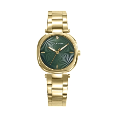 <P>Reloj Viceroy mujer 41152-67<BR>Reloj viceroy con caja de 31mm y esfera en color verde<BR>Cierre desplegable con pulsadores<B