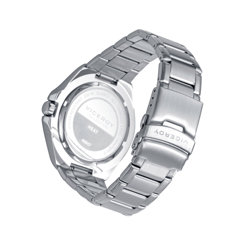 <STRONG>Reloj Viceroy de hombre 46857-57.<BR>Reloj Viceroy</STRONG> de <STRONG>hombre</STRONG> con esfera y bisel negro.<BR>Movi