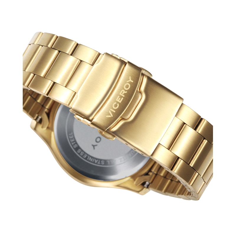 Reloj Viceroy hombre 401135-36 cronógrafo dorado.<BR><STRONG>Reloj Viceroy</STRONG> de <STRONG>hombre</STRONG> cronógrafo con mo