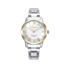 <STRONG>Reloj Viceroy mujer 41138-83.<BR>Reloj Viceroy</STRONG> de <STRONG>mujer</STRONG> de acero con bisel dorado y cristal mi