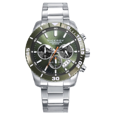 <STRONG>Reloj Viceroy hombre 401457-67 cronógrafo verde.</STRONG><BR><STRONG>Reloj</STRONG> <STRONG>Viceroy</STRONG> para <STRON