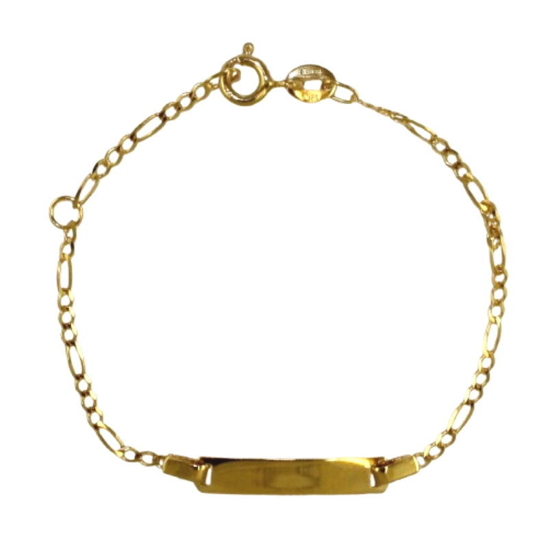 Esclava <STRONG>oro 9 kilates</STRONG> 14 cm para bebe <BR><STRONG>Esclava 9 kilates</STRONG> con un largo de&nbsp; 12cm y alarg