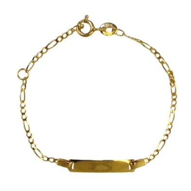 Esclava <STRONG>oro 9 kilates</STRONG> 14 cm para bebe <BR><STRONG>Esclava 9 kilates</STRONG> con un largo de&nbsp; 12cm y alarg