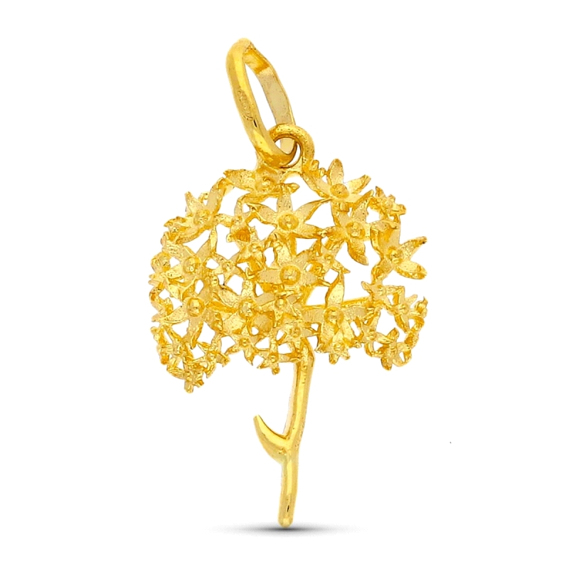 Colgante Biznaga Malaga oro 18k<BR>Colgante biznaga malagueña de 18 x15 mm<BR>Fabricada en oro de 18 kilates