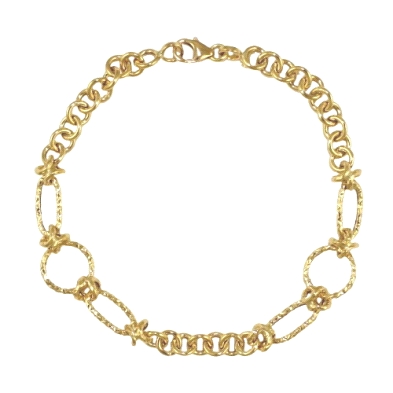 <STRONG>Pulsera mujer oro amarillo 18 kilates.</STRONG><BR><STRONG>Pulsera</STRONG> de <STRONG>mujer</STRONG> con eslabones tall