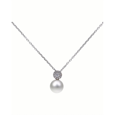 <STRONG>Collar perla Majorica 18205.01.2.N42.530.1<BR></STRONG>Collar para mujer con una perla 10 mm y una flor de circonitas en