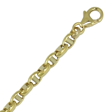 <STRONG>Pulsera para hombre oro bicolor 18k 5mm</STRONG>&nbsp;&nbsp; <BR>Esta <STRONG>pulsera de eslabones bicolor</STRONG> tien