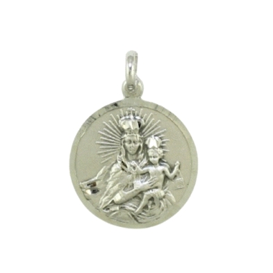 <STRONG>Medalla Virgen del Carmen 13 mm plata.</STRONG><BR><STRONG>Medalla</STRONG> de la <STRONG>Virgen del Carmen</STRONG> con
