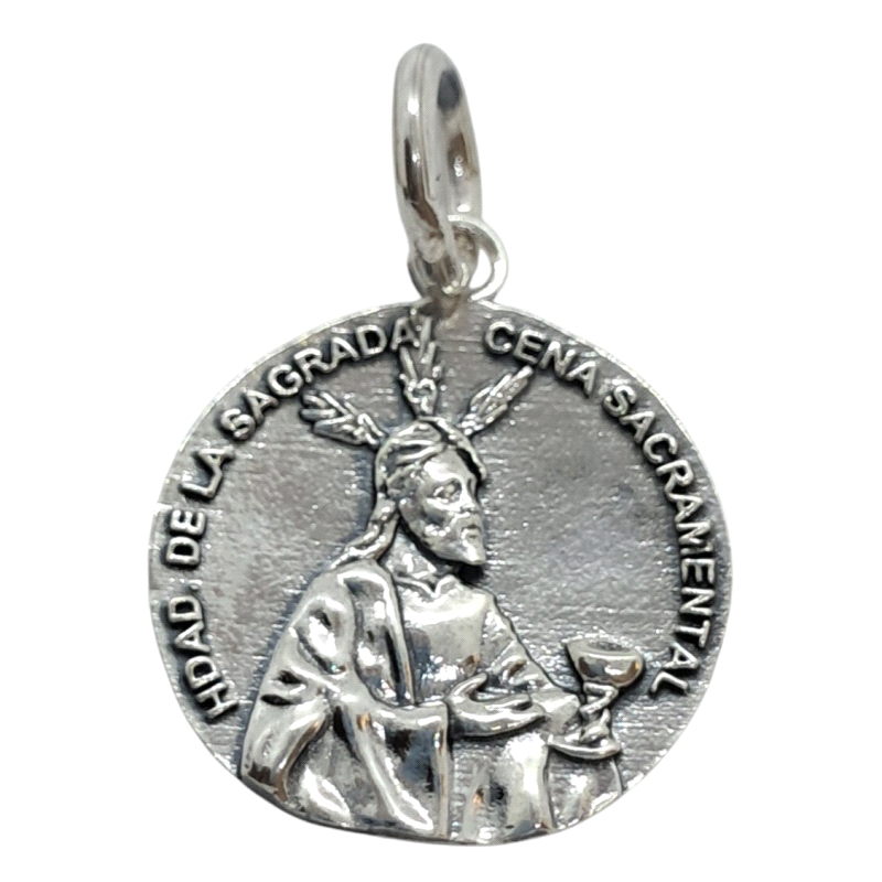 <STRONG>Medalla Cristo de la sagrada cena plata 20 mm.<BR>Medalla</STRONG> del <STRONG>Cristo</STRONG> de la <STRONG>sagrada cen