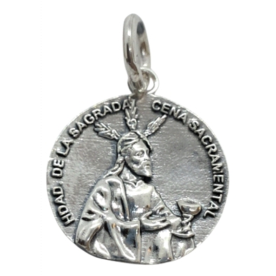 <STRONG>Medalla Cristo de la sagrada cena plata 20 mm.<BR>Medalla</STRONG> del <STRONG>Cristo</STRONG> de la <STRONG>sagrada cen