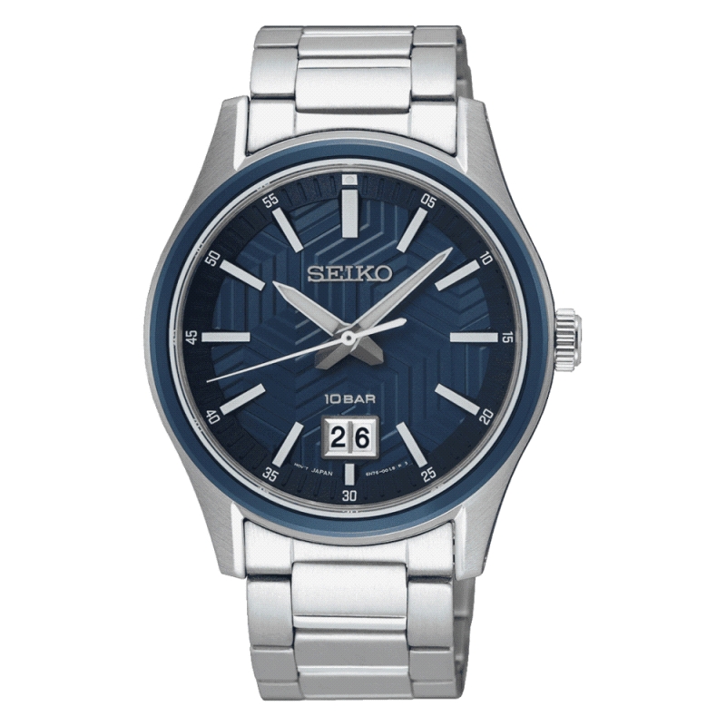 Reloj Seiko hombre SUR559P1<BR>Reloj Seiko Neo Classic SUR559P1 con esfera de color azul<BR>Cristal zafiro, cierre de mariposa c
